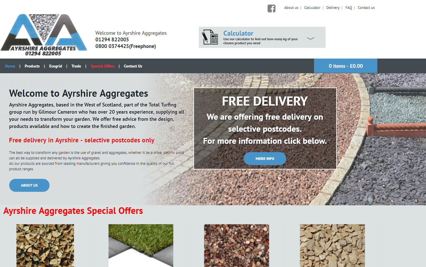 Ayrshire Aggregates - Website Design Ayrshire